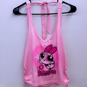 Powerpuff girl Blossom Halter Top
